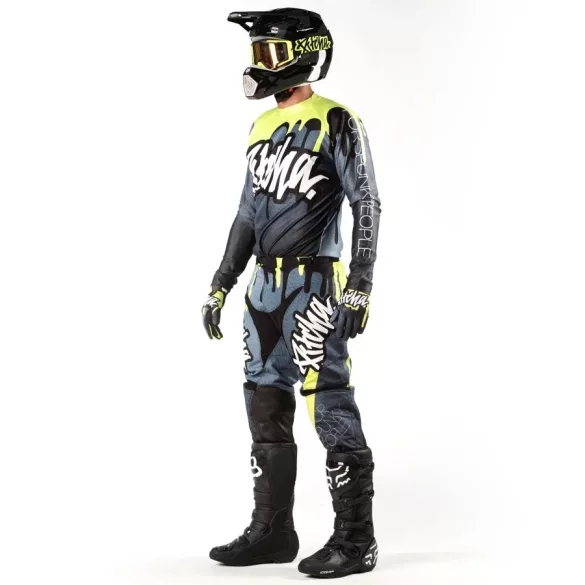 Pitcha Dripp grey-fluo yellow ruhaszett
