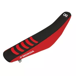   BLACKBIRD ÜLÉSHUZAT / ÜLÉSBURKOLAT HONDA CRF 250R '04-'09, CRF 250X '04-'21, CRF 450X '04-'16 DOUBLE GRIP 3 FEKETE/PIROS SZÍN