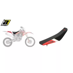   BLACKBIRD ÜLÉSHUZAT / ÜLÉSBURKOLAT HONDA CRF 150R '07-'23 DREAM 4 FEKETE/FEHÉR/PIROS SZÍN