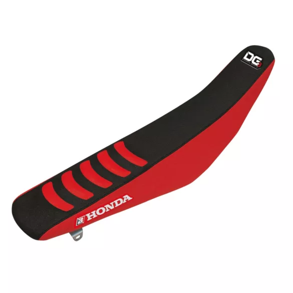 BLACKBIRD ÜLÉSHUZAT / ÜLÉSBURKOLAT HONDA CRF 250R '10-'13, CRF 450R '09-'12 DOUBLE GRIP 3, FEKETE/PIROS SZÍN