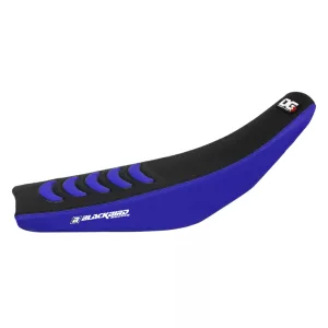 BLACKBIRD ÜLÉSHUZAT / ÜLÉSBURKOLAT YAMAHA YZ 450F '10-'13 DOUBLE GRIP 3 FEKETE/KÉK SZÍN