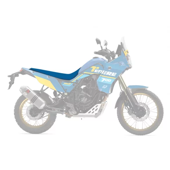 BLACKBIRD ÜLÉSHUZAT / ÜLÉSBORÍTÁS YAMAHA TENERE 700 '20-'23 KÉK FEKETE SZÍN (RALLY RIDE EGYRÉSZES ÜLÉSHUZAT)
