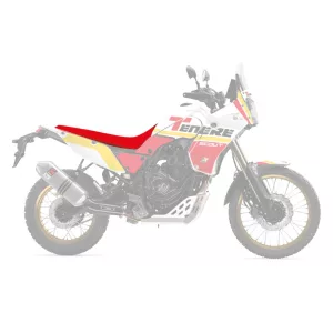 BLACKBIRD ÜLÉSHUZAT / ÜLÉSBORÍTÁS YAMAHA TENERE 700 '20-'23 PIROS FEKETE SZÍN (RALLY RIDE EGYRÉSZES ÜLÉSHUZAT)