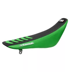   BLACKBIRD ÜLÉSHUZAT / ÜLÉSBEVONAT KAWASAKI KX 125-250 '03-'08 DOUBLE GRIP ZÖLD FEKETE SZÍN