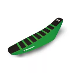   BLACKBIRD KIÁRUSÍTÁS ÜLÉSHUZAT / ÜLÉSBORÍTÁS KAWASAKI KXF 250/450 '06-'08 ZEBRA FEKETE ZÖLD SZÍNBEN