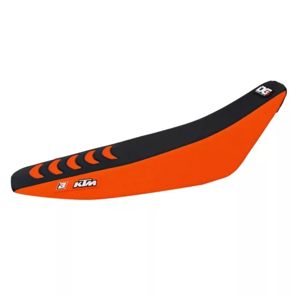 BLACKBIRD ÜLÉSHUZAT / ÜLÉSBEVONAT KTM SX/SXF '07-'10, EXC/EXCF '08-'11 DOUBLE GRIP 3 FEKETE NARANCSSÁRGA SZÍN
