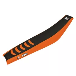   BLACKBIRD ÜLÉSHUZAT / ÜLÉSBORÍTÁS KTM SX 85 '18-'23 DOUBLE GRIP 3 NARANCSSÁRGA FEKETE SZÍNBEN
