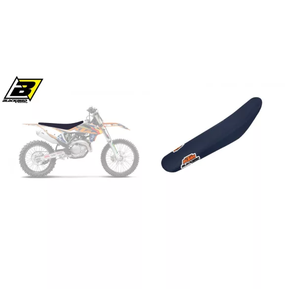 BLACKBIRD ÜLÉSHUZAT / ÜLÉSBORÍTÁS KTM SX/SXF '19-'22, EXC '20-'23 MOON LOGO KTM SÖTÉTKÉK SZÍNBEN