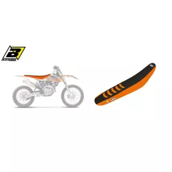   BLACKBIRD ÜLÉSHUZAT / ÜLÉSBORÍTÁS KTM SX/SXF '19-'22, EXC '20-'23 DOUBLE GRIP 3 NARANCSSÁRGA FEKETE SZÍNBEN