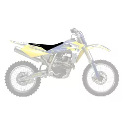  BLACKBIRD ÜLÉSHUZAT / ÜLÉSBORÍTÁS HUSQVARNA CR/WR 125 '06-'08, WR 250/300 '06-'13; TE/TC 250/450/510 '05-'07 DOUBLE GRIP 3 FEKETE SÁRGA SZÍNBEN