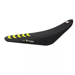   BLACKBIRD ÜLÉSHUZAT / ÜLÉSBORÍTÁS HUSQVARNA FC/TC '14-'15, TE/FE '14-'16 DOUBLE GRIP 3 FEKETE SÁRGA SZÍNBEN
