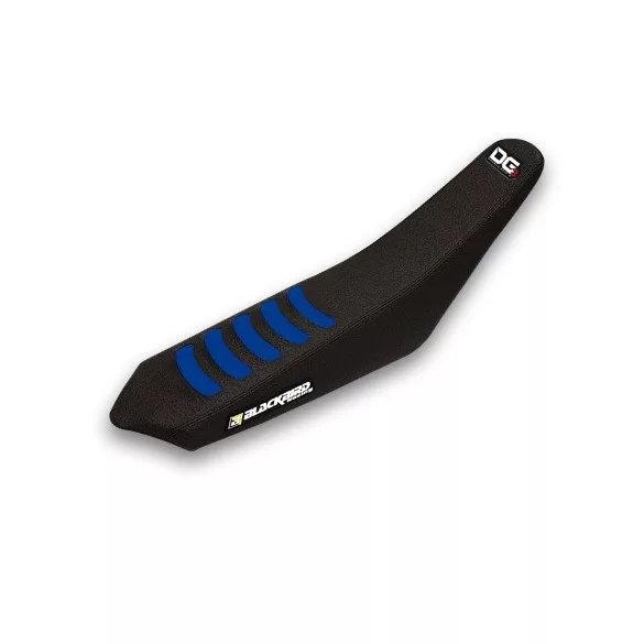 BLACKBIRD ÜLÉSHUZAT / ÜLÉSBORÍTÁS SHERCO SE/SEF '13-'16 , SM / SE 50 '15-'24 DOUBLE GRIP 3 FEKETE KÉK SZÍNBEN