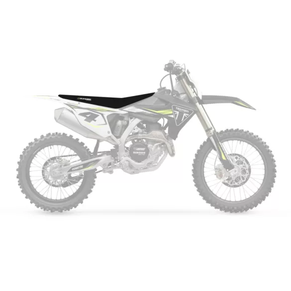 BLACKBIRD ÜLÉSHUZAT / ÜLÉSBORÍTÁS TRIUMPH TF 250X '24-'25 ZEBRA FEKETE SZÍN