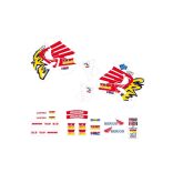 Tecnosel matrica szett, Honda Team Enduro 94" - CR125 1993-1994/CR250 1992-1994