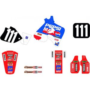 Tecnosel matrica szett, Honda Team Pepsi - CR125 1993-1994/CR250 1992-1994