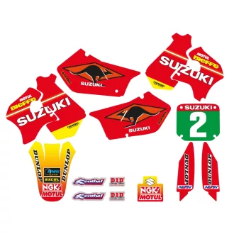   Suzuki blackbird matrica szett burkolatra rm 125/250 '96 - '00 replica team 1998