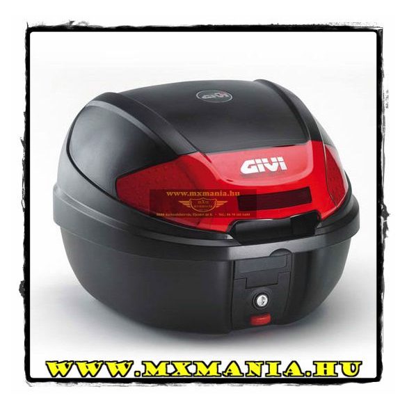 GIVI Topcase E300N doboz, Fekete-Piros