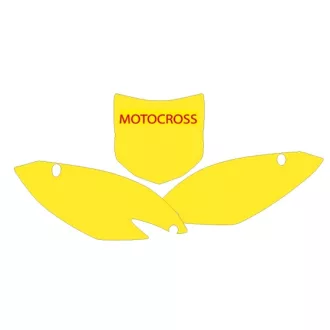   Kawasaki blackbird kiárusítás teljes rajtszámháttér matrica szett KXF 450 '09 - '11