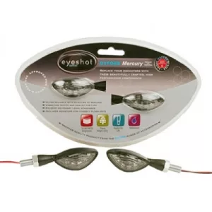 OXFORD IRÁNYJELZŐK (CE) LED MERCURY FEKETE SZÍN - 2 DARAB (ELLENÁLLÁSOKAT TARTALMAZ) (RÉGI KÓD: OF364)