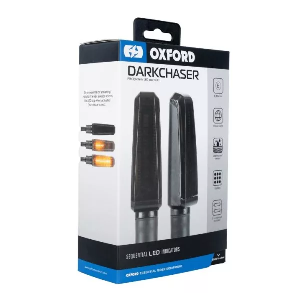 OXFORD 09/2025 SZEKVENCIÁLIS (FUTÓFÉNYES) LED IRÁNYJELZŐK DARKCHASER ELLENÁLLÁSSAL - 2 DARAB