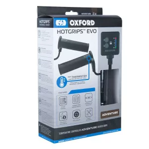 OXFORD KIÁRUSÍTÁS: EVO ADVENTURE FŰTHETŐ MOTOROS MARKOLAT VEZÉRLŐPANELLEL ÉS TERMOSZTÁTTAL 22 MM-ES KORMÁNYHOZ, HOSSZ: 122-132 MM (EL)