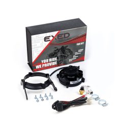   Exed Parts™ – SPAL hűtőventilátor és rögzítőkészlet KTM-hez és HUSQVARNA-hoz termokapcsolóval, 2017-től 2023-ig, 2+4 ütemű