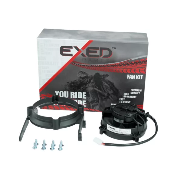 Exed Parts™ – Original SPAL ventillátor  Kit for KTM / Husqvarna / GasGas TBI models, Dirt Bike Models from 2024, 2+4 Stroke