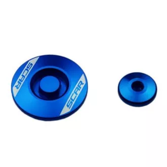   SCAR RACING KORKI INSPEKCYJNE SILNIKA YAMAHA YZ 250F '14-'25, YZ 450F '10-'22, YZ 250FX '15-'25, WR 250F '15-'25, YZ 450FX '16-'23, WR 450F '16-'23 KOLOR NIEBIESKI