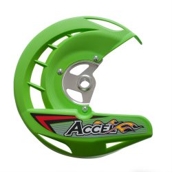   Accel első féktárcsavédő, Kawasaki KXF250/450 2006-2018 - zöld