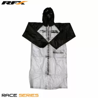   RFX race hosszú esőkabát Clear/fekete több féle méretben