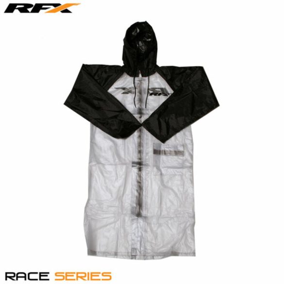 RFX Race hosszú esőkabát (Clear/Black) több féle méretben
