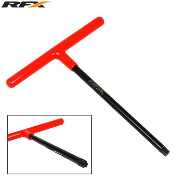 RFX Pro T-kulcs (Black/Orange) gumírozott nyéllel, KTM T45 Torx fejjel