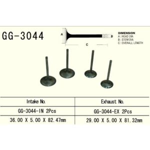 VESRAH KIPUFOGÓ SZELEP SUZUKI DRZ 400 '00-'13, LTZ 400 '03-'13 (JÁRMŰNKÉNT 2) (OEM: 12005-S004,12912-29F00) (1 DB) (JAPÁN GYÁRTÁSA)