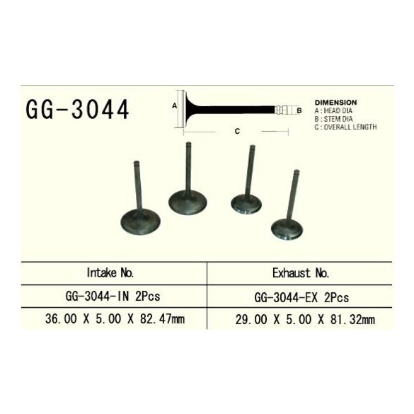 VESRAH KIPUFOGÓ SZELEP SUZUKI DRZ 400 '00-'13, LTZ 400 '03-'13 (JÁRMŰNKÉNT 2) (OEM: 12005-S004,12912-29F00) (1 DB) (JAPÁN GYÁRTÁSA)