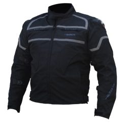 GARETH Racer textil kabát rövid modell  , fekete  ,L