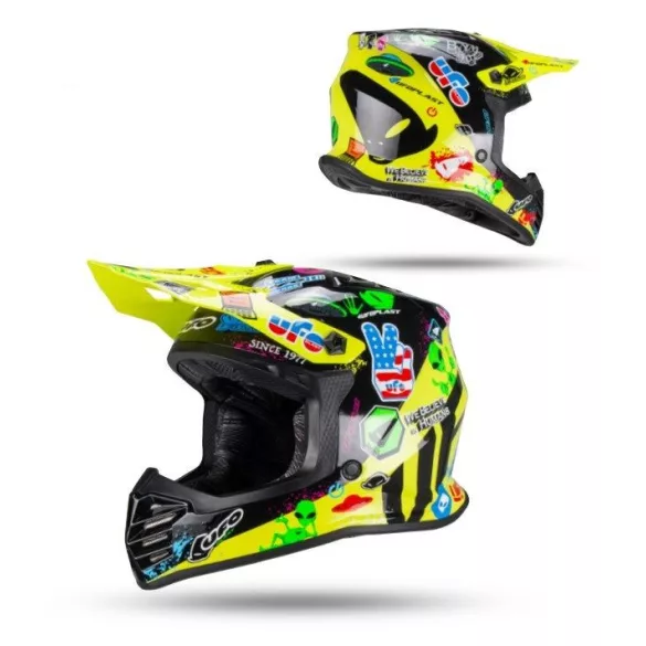 Ufo Korey  gyerek bukósisak black-fluo yellow