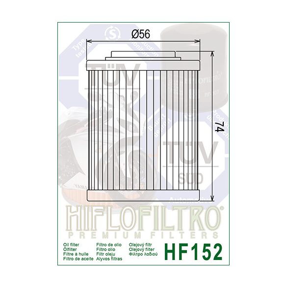 HF 152 motorkerékpár szűrő