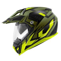Kappa KV30 Evo enduro sisak, khaki/fekete/sárga S/56