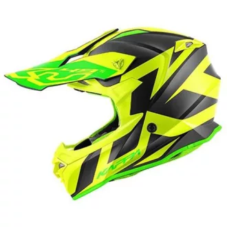   Kappa KV49 Evo Great cross bukósisak matt fekete/sárga XL (61 cm) ECE 22.06