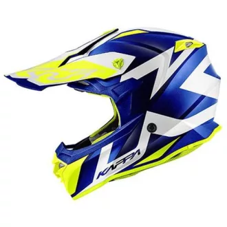   Kappa KV49 Evo Great cross bukósisak matt kék/fehér XL (61 cm) ECE 22.06