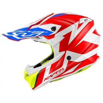   Kappa KV49 Evo Great cross bukósisak piros/fehér XL (61 cm) ECE 22.06