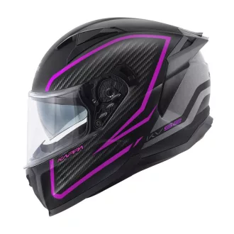   Kappa KASK KV52 KRONOS INTEGRALNY napszemüveggel fekete titán fukszia matt karbon hatású 54/XS (homologizáció: ECE 22R06)