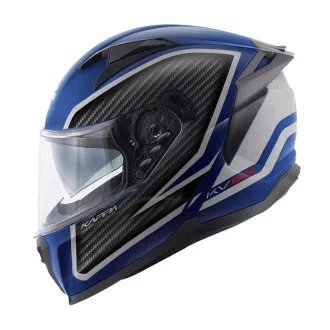   Kappa KASK KV52 KRONOS INTEGRALNY napszemüveggel fekete kék ezüst matt karbon hatású 61/XL (homologizáció: ECE 22R06)