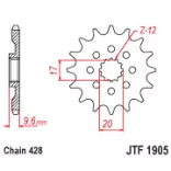 Jt Sprockets első fogaskerék - ktm SX85 2018-2024