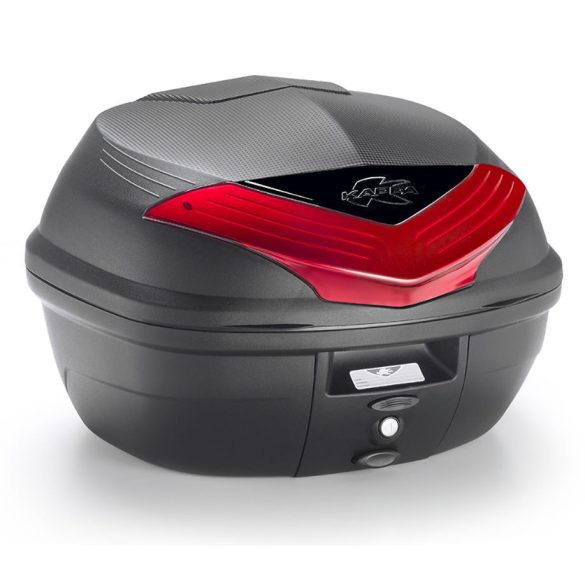 KAPPA TÚRADOBOZ (HÁTSÓ) 35L MONOLOCK K355N2 PIROS PRIZMÁVAL (PLATNIVAL) - A K355N HELYETT