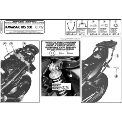   KAPPA HÁTSÓ DOBOZTARTÓ KONZOL KAWASAKI ER5 500 (01-07) (PLATNI NÉLKÜL)