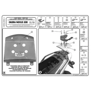 KAPPA HÁTSÓ DOBOZTARTÓ KONZOL GILERA NEXUS 125/250/300/500 (06-14) (MONOLOCK PLATNIVAL)