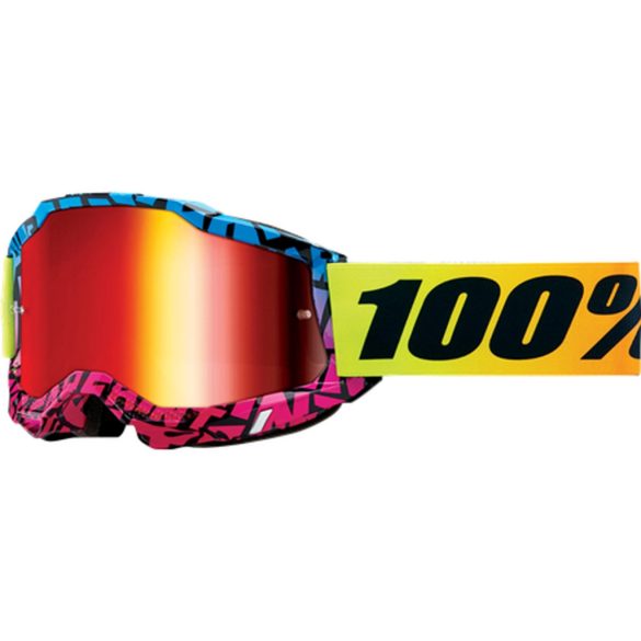 100% ACCURI 2 SZEMÜVEG KB43, PIROS TÜKRŐS LENCSÉVEL 