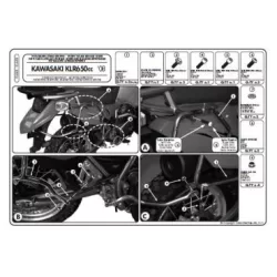   KAPPA HÁTSÓ DOBOZTARTÓ KONZOL KAWASAKI KLR 650 (07-15) (PLATNI NÉLKÜL) - KIVONVA A KÍNÁLATBÓL