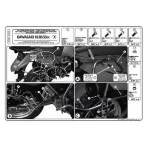 KAPPA HÁTSÓ DOBOZTARTÓ KONZOL KAWASAKI KLR 650 (07-15) (PLATNI NÉLKÜL) - KIVONVA A KÍNÁLATBÓL